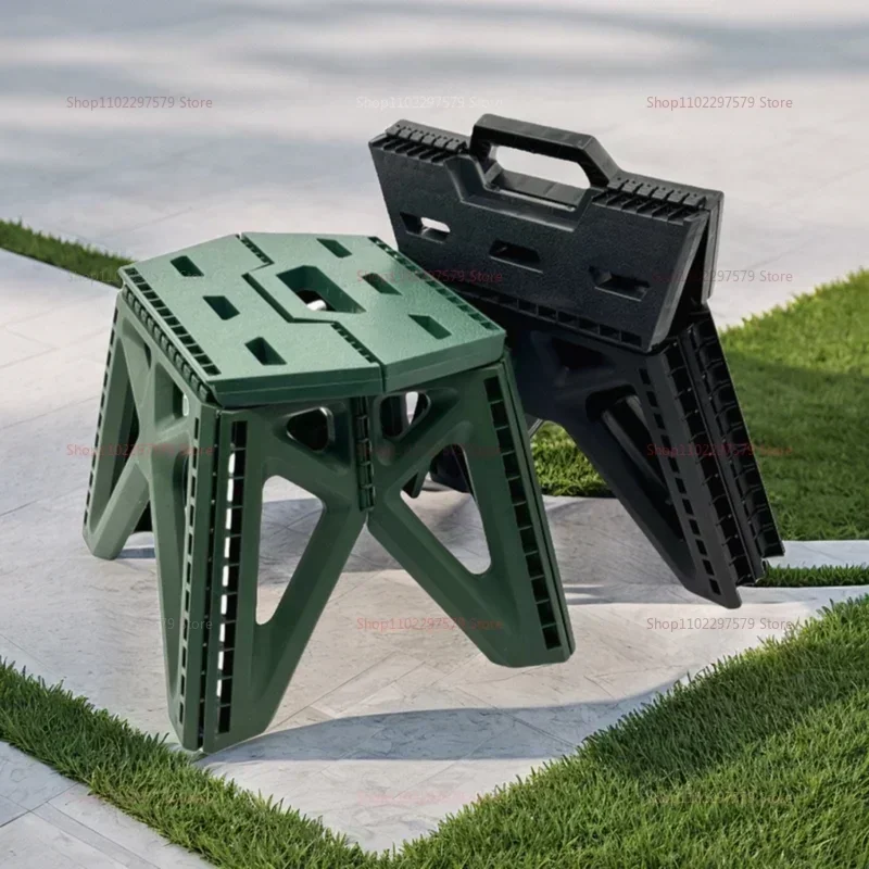 Outdoor Camping High Chair - Folding Stool, Outdoor Portable Camping Plastic