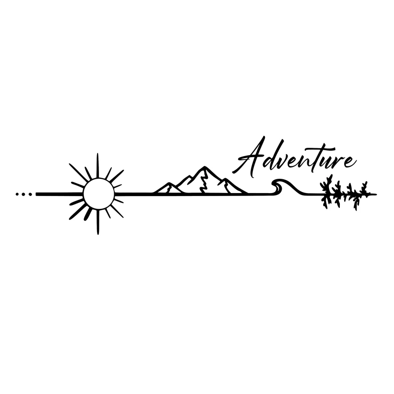 Camping Outdoor Or Indoor - Camping Outdoors Adventure Vinyl Sticker Camper