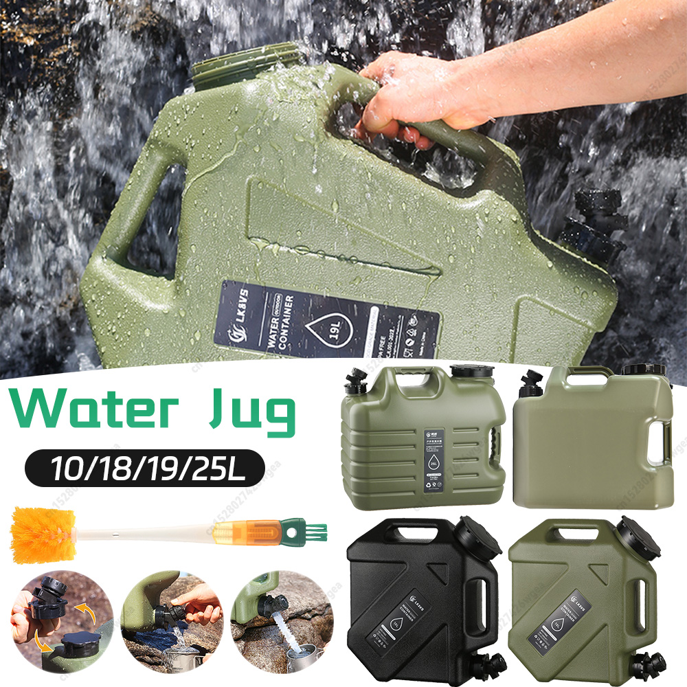 Outdoor Camping Water Jug - 10/18/19/25L Camping Water Jug Outdoor Water