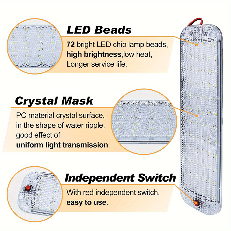 72LED Car Interior Light 12-80 - огляд і ціна Outdoor Camping Trailer