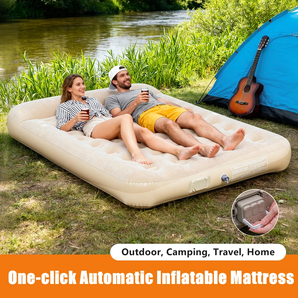 New Air Mattress Built-in Pump - огляд і ціна Camping Outdoor Or Indoor