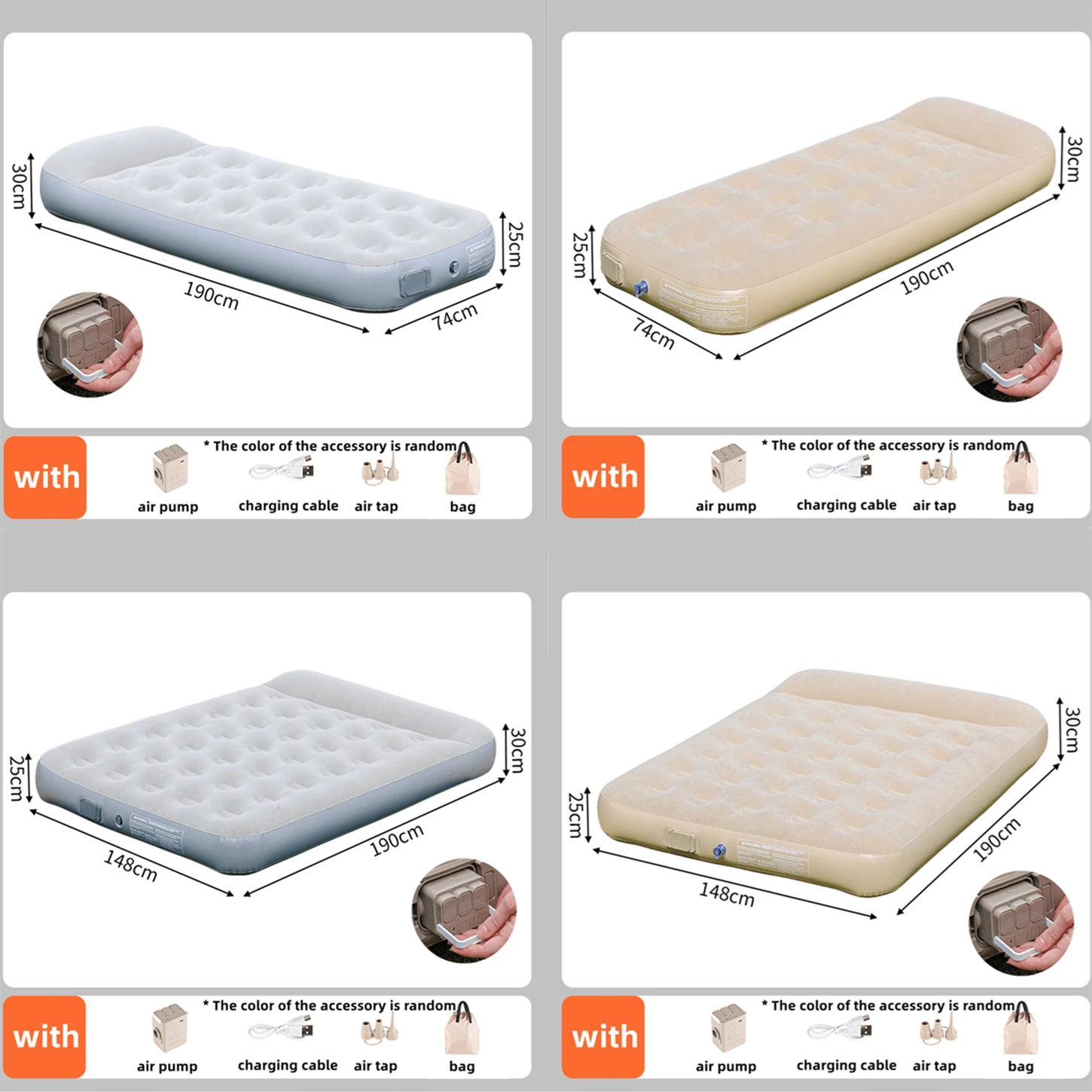 New Air Mattress Built-in Pump - огляд і ціна Camping Outdoor Or Indoor