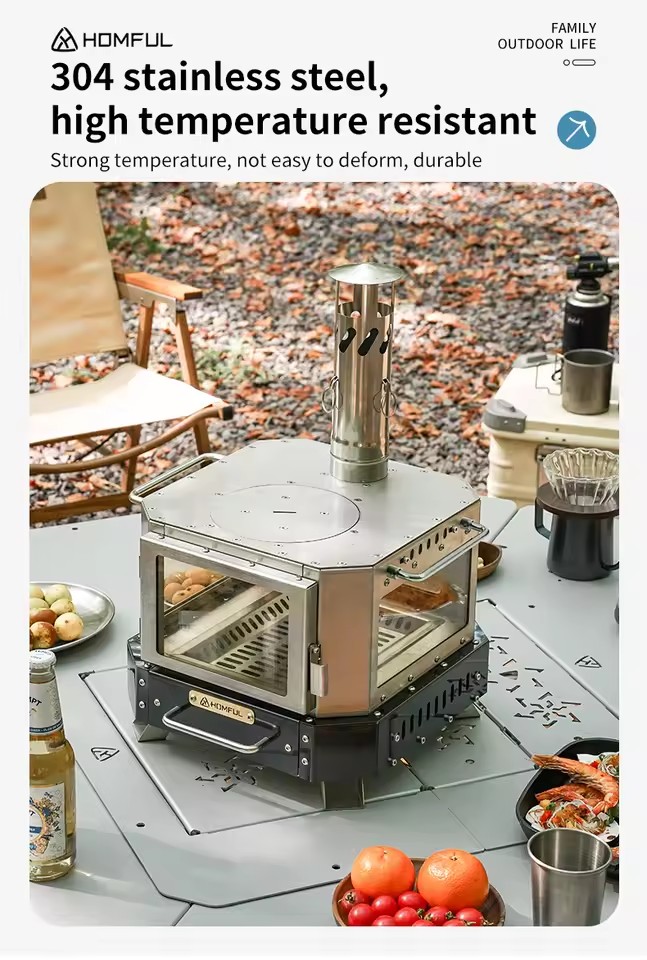 HOMFUL Portable Firewood Stove - огляд і ціна Outdoor Camping Oven