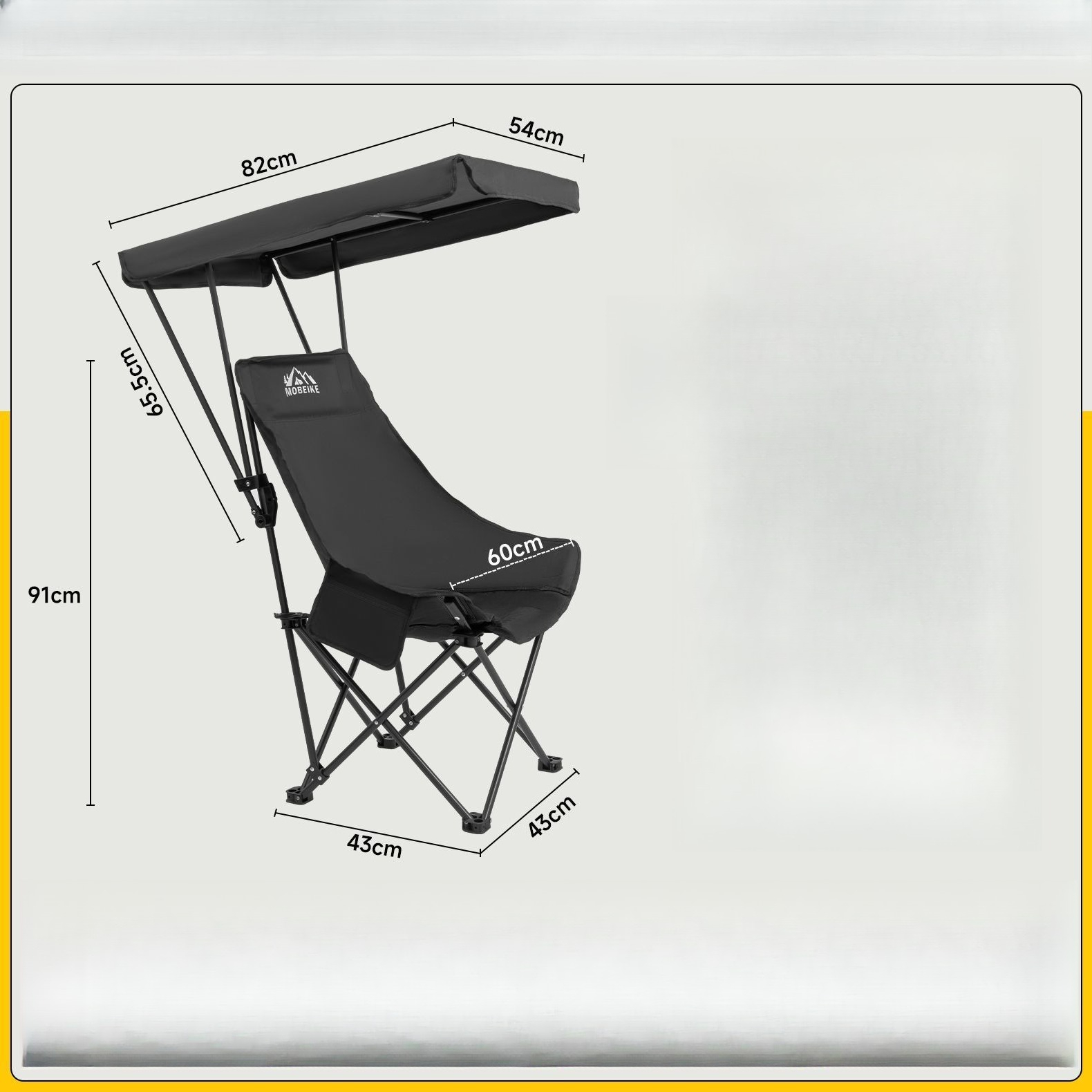Outdoor umbrella folding chair - огляд і ціна Outdoor Camping High Chair