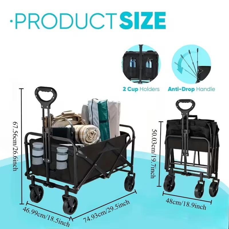 Heavy Duty Folding Wagon All-T - огляд і ціна Outdoor Camping Van