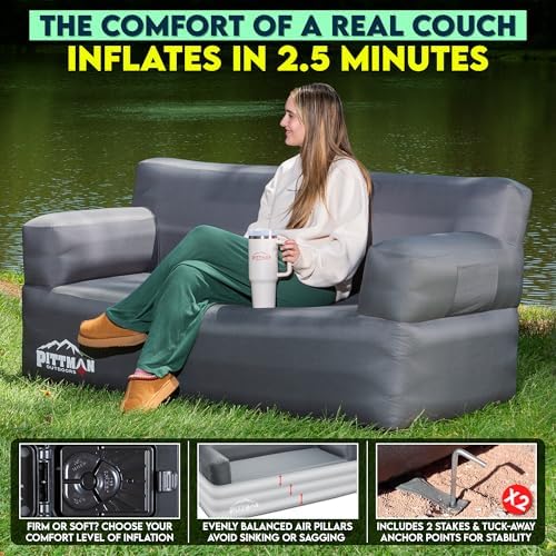 Pittman - Inflatable Couch wit - огляд і ціна Camping Outdoor Or Indoor