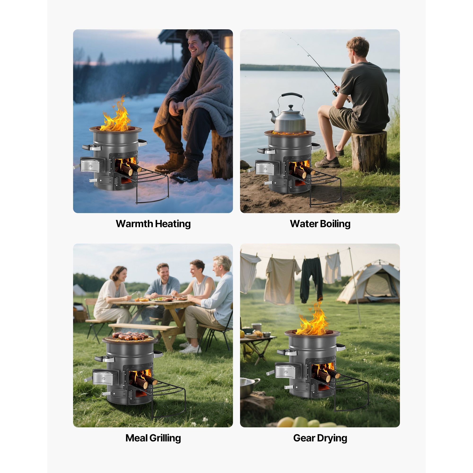 Camping Rocket Stove, Wood Bur - огляд і ціна Camping Outdoor Or Indoor