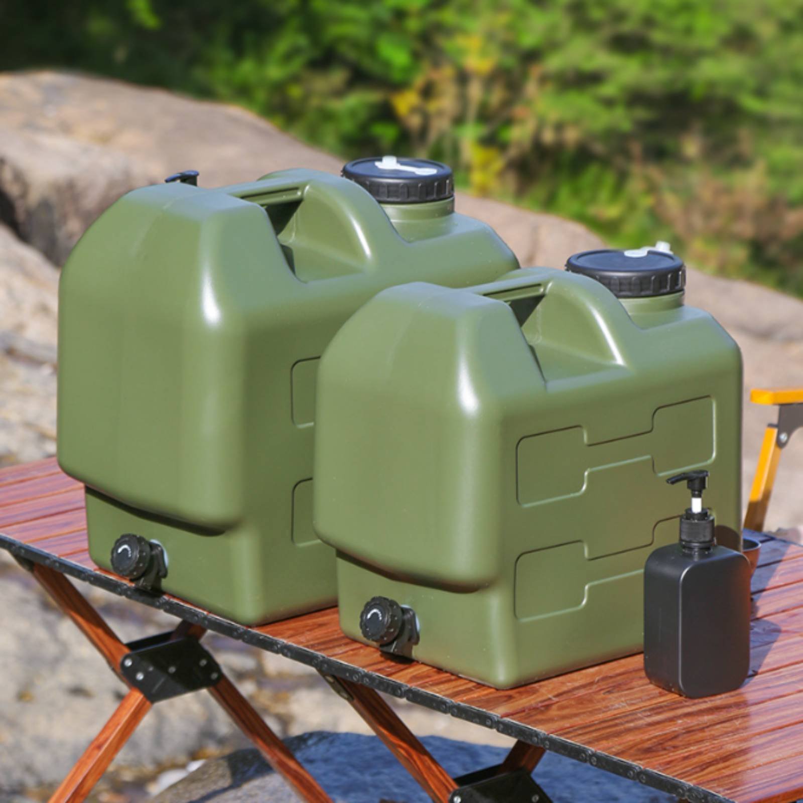 Water Container with Spigot Fo - огляд і ціна Outdoor Camping Water Jug