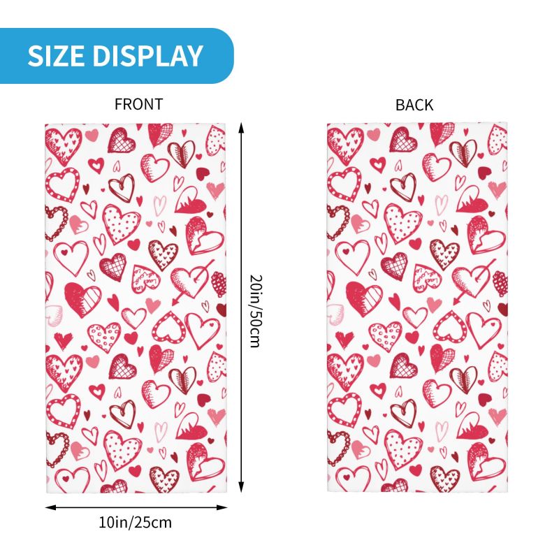 Pink Red Love Hearts Bandana N - огляд і ціна Trekking Gaiters
