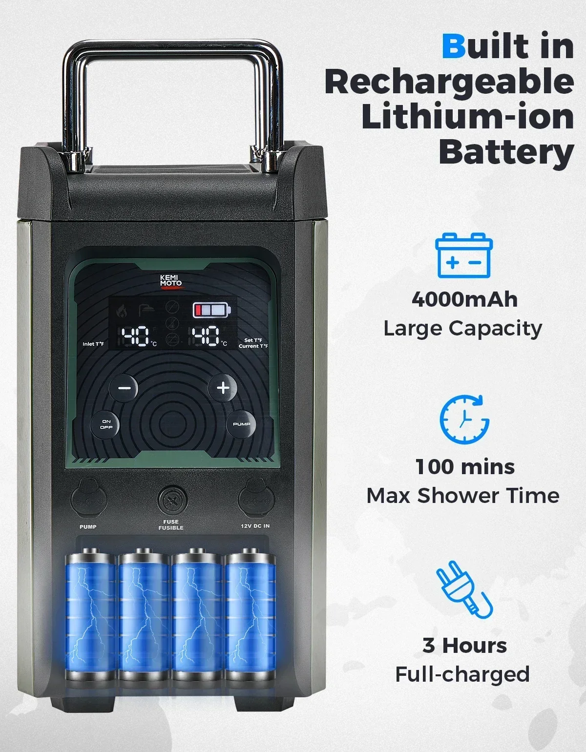 KEMIMOTO Water Heater Portable - огляд і ціна Outdoor Camping Water Heater