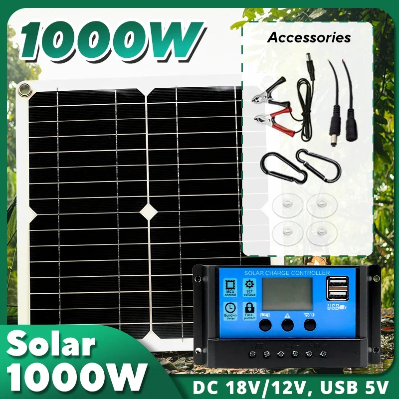 1000W Solar Panel Kit,12V Sola - огляд і ціна Outdoor Camping Van