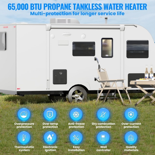 Portable RV Instant Gas Water  - огляд і ціна Outdoor Camping Water Heater
