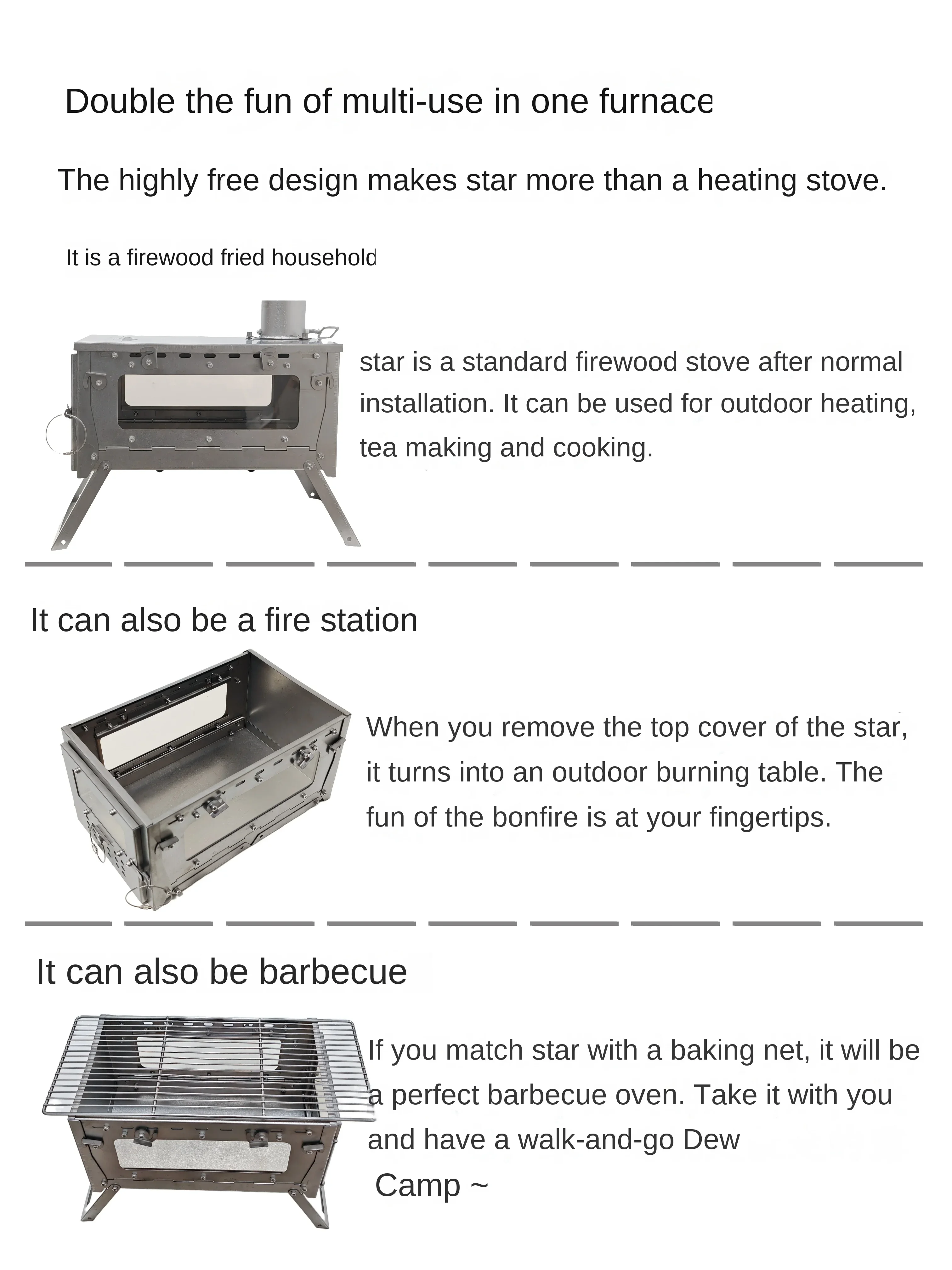 WT Star Ti Titanium Alloy Fold - огляд і ціна Outdoor Camping Oven