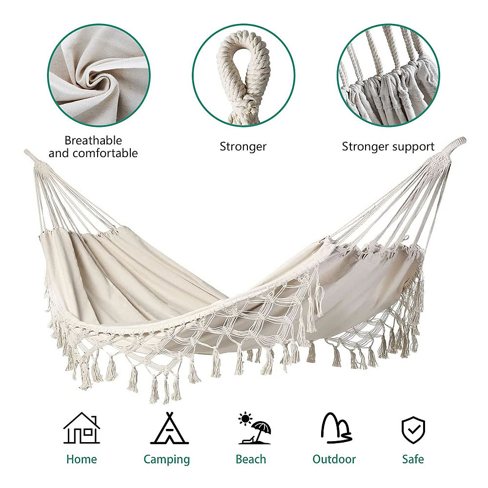 Double Tassel Hammock with Swi - огляд і ціна Camping Outdoor Or Indoor