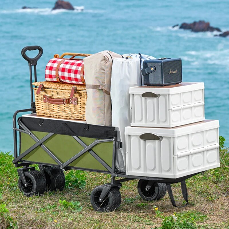 Wheeled Folding Cart Wagon Lar - огляд і ціна Outdoor Camping Van