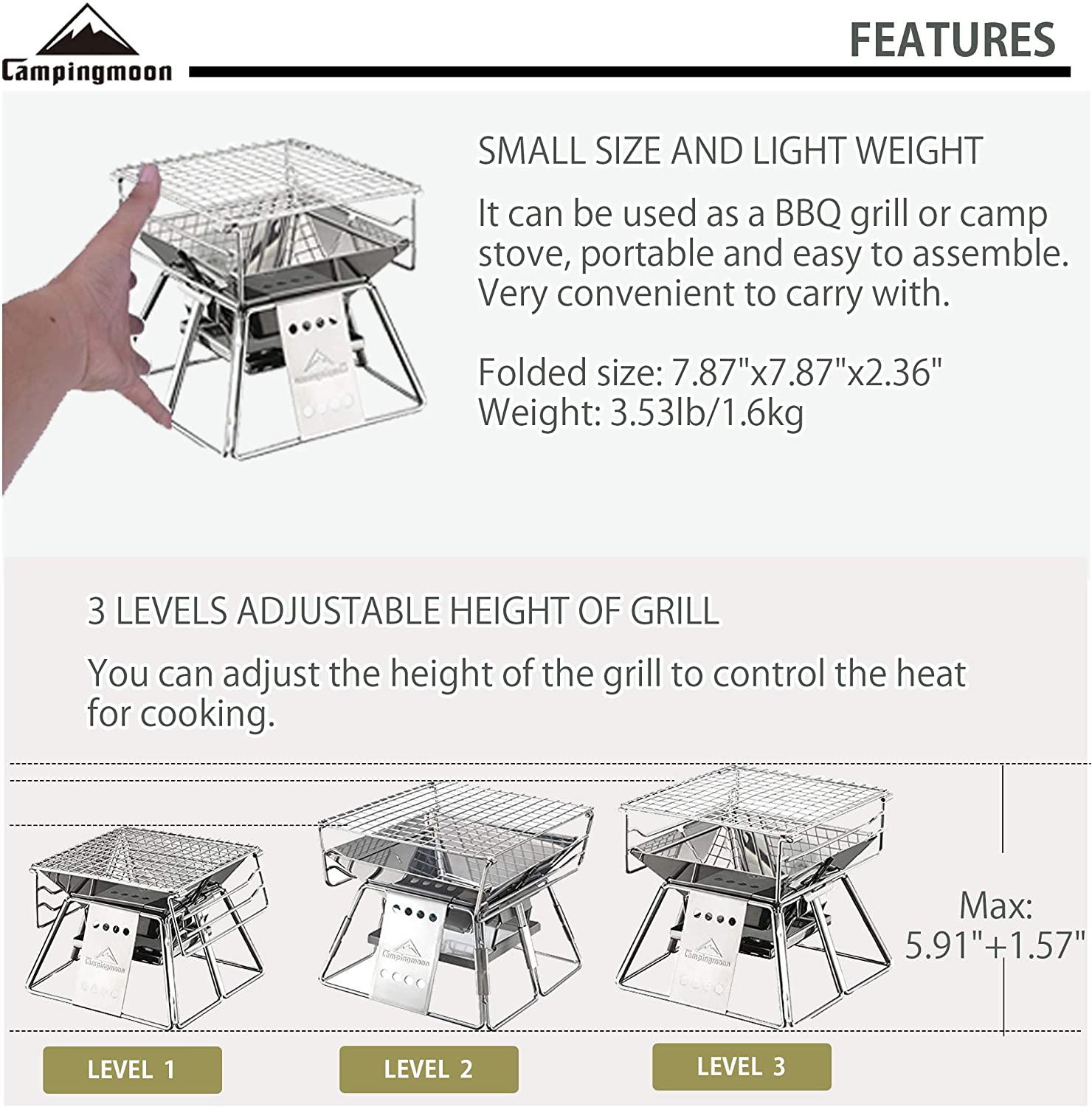 Campingmoon Outdoor Camping Bb - огляд і ціна Outdoor Camping Oven