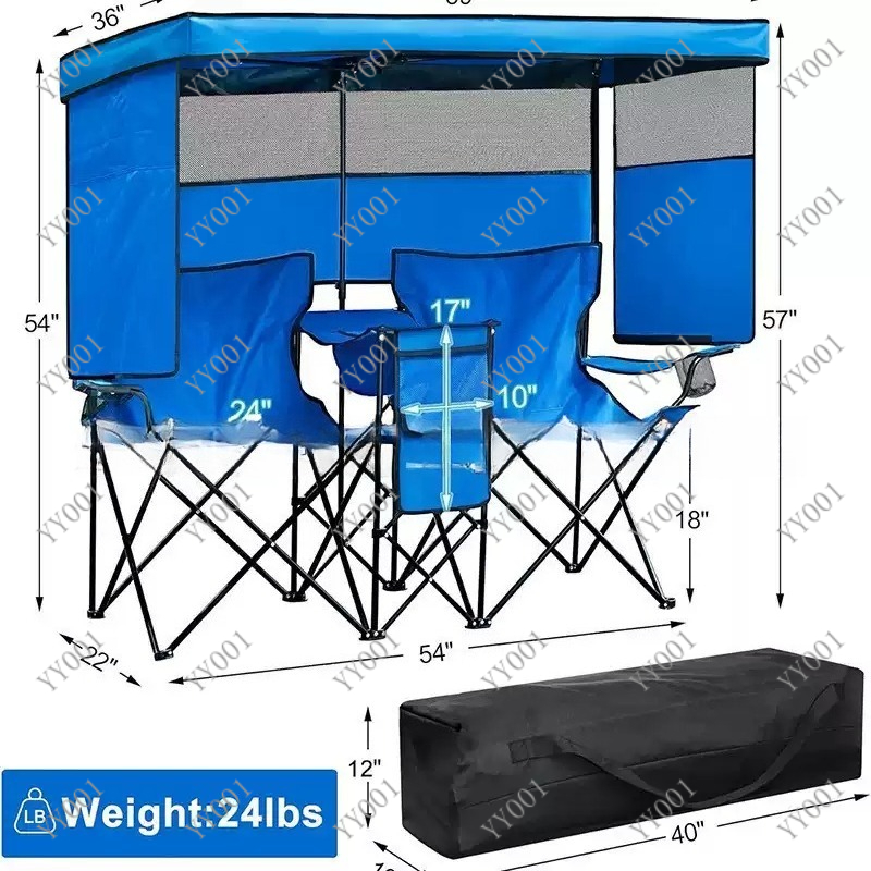 Portable Double Folding Campin - огляд і ціна Outdoor Camping Chairs Folding