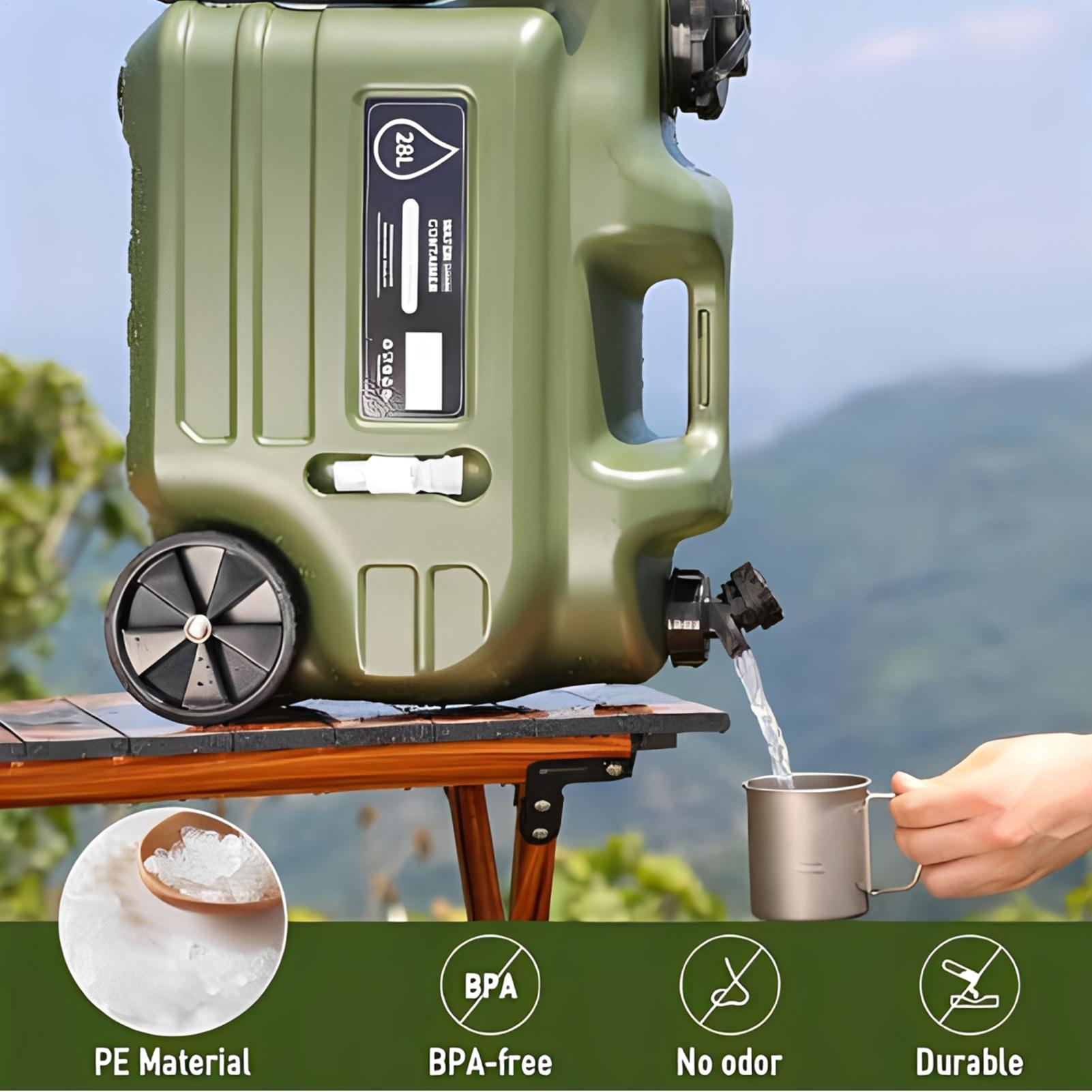 28L Camping Water Container Wi - огляд і ціна Outdoor Camping Water Jug