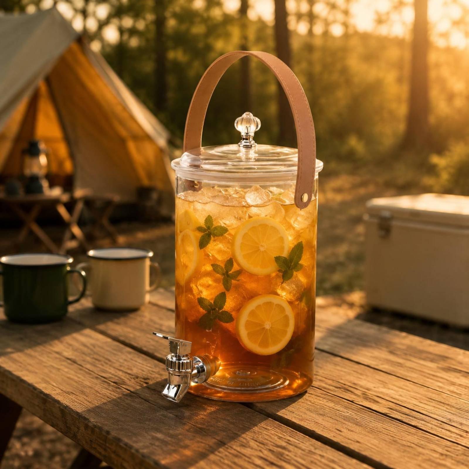 Beverage Dispensing Jug with S - огляд і ціна Outdoor Camping Water Jug