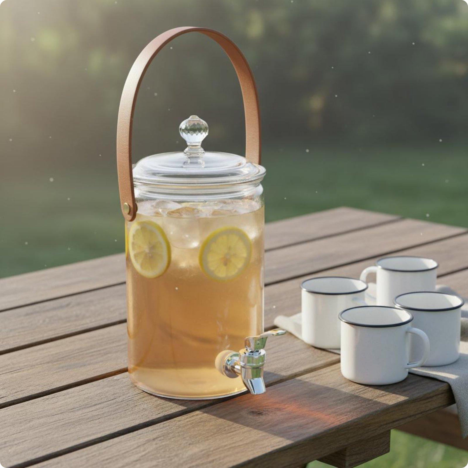 Beverage Dispensing Jug with S - огляд і ціна Outdoor Camping Water Jug