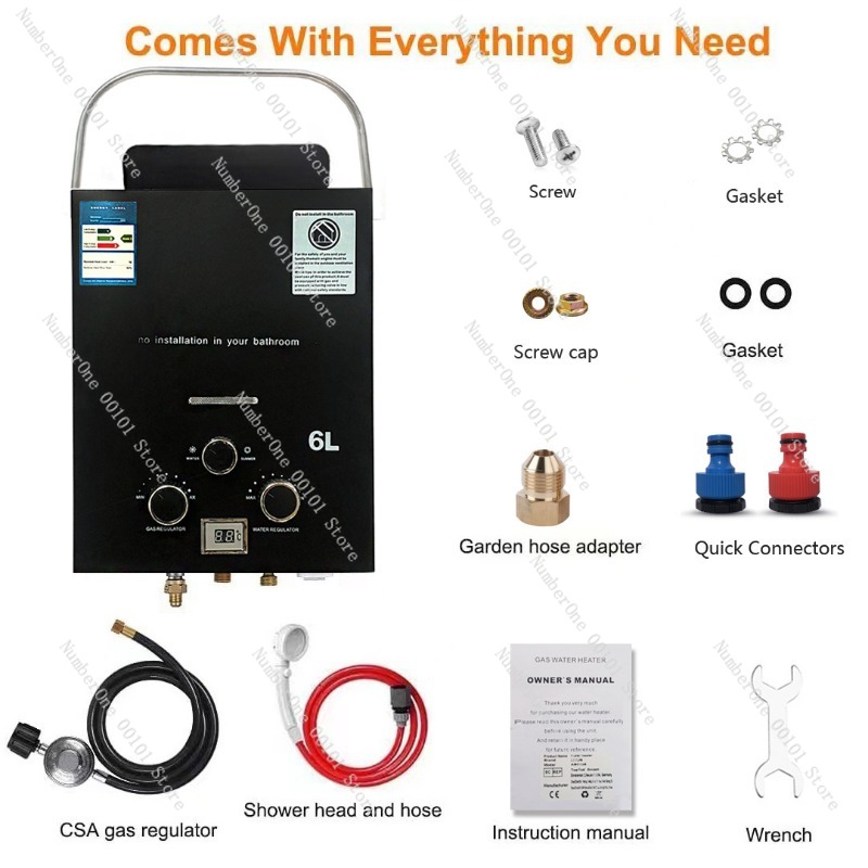 Propane LPG  Gas Tankless Wate - огляд і ціна Outdoor Camping Water Heater