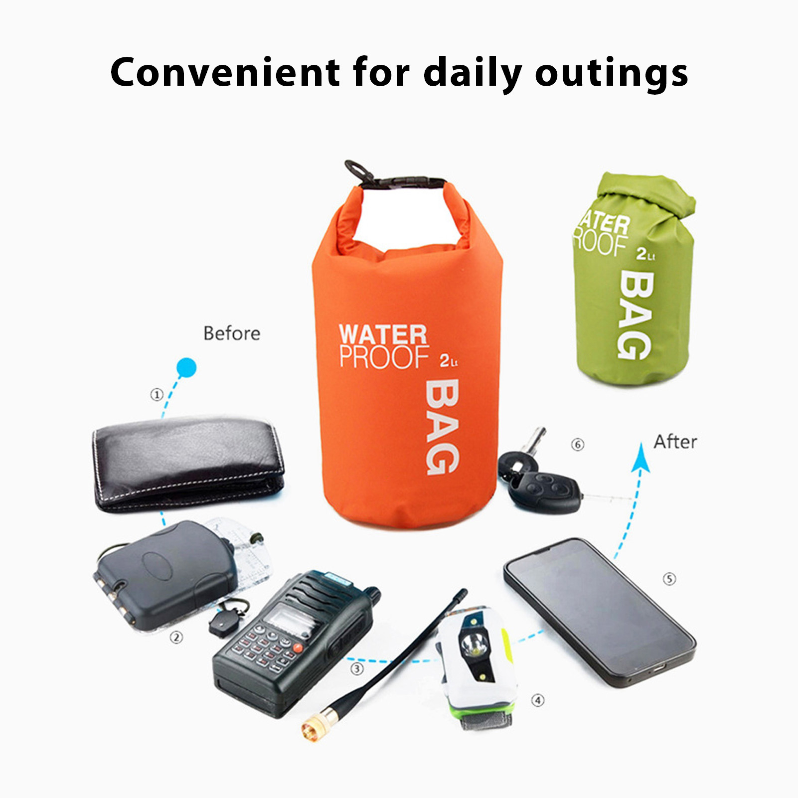 4PCS Water Proof Dry Bag Light - огляд і ціна Dry Bag Waterproof