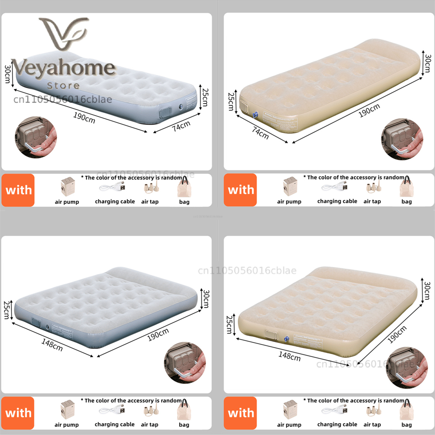 New Air Mattress Built-in Pump - огляд і ціна Camping Outdoor Or Indoor