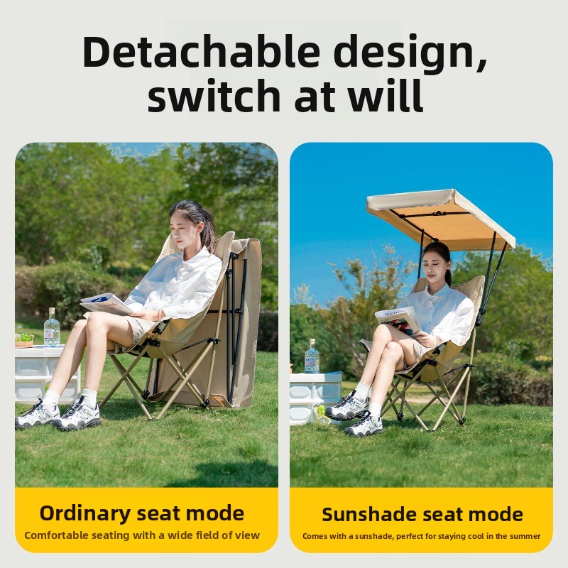 Foldable High Back Moon Chair  - огляд і ціна Outdoor Camping High Chair